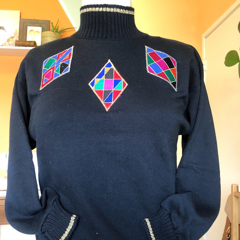 80's Embroidered Sweatshirt